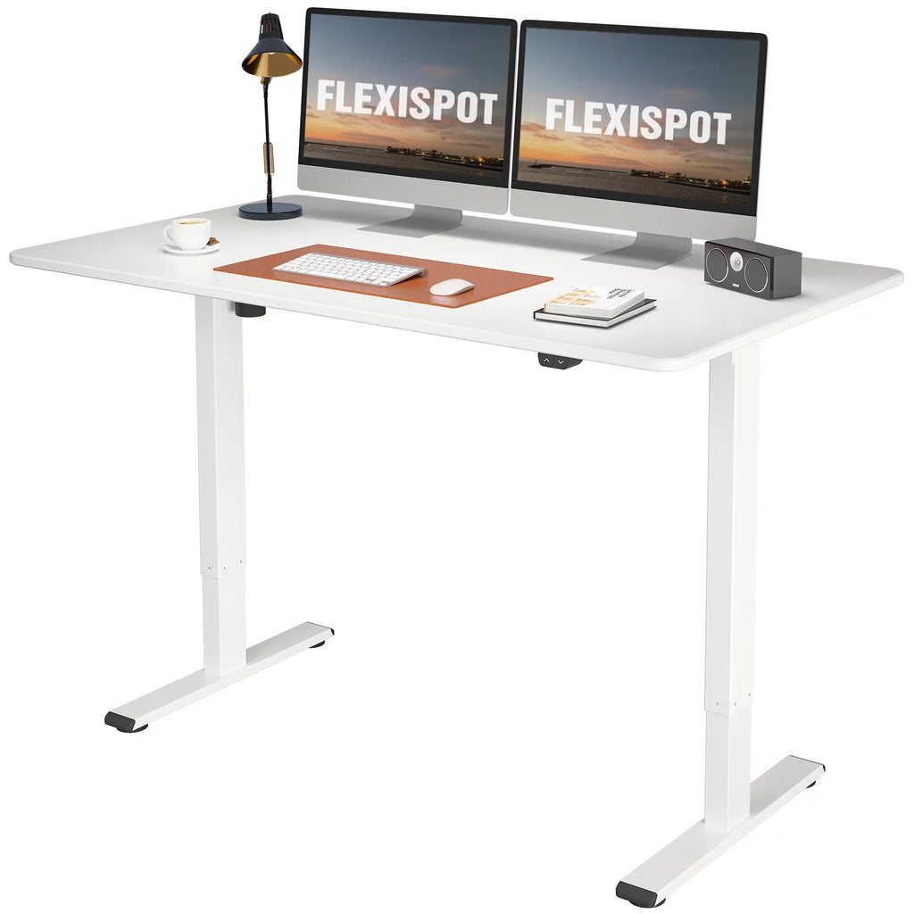 White Electric Height Adjustable Desk Z46206