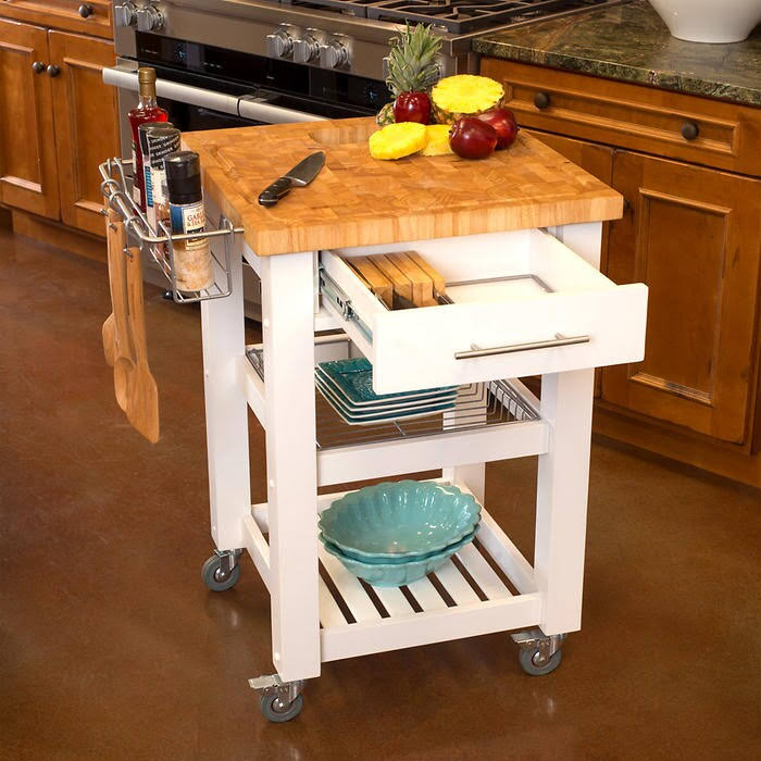 White Kitchen Work Station I53604