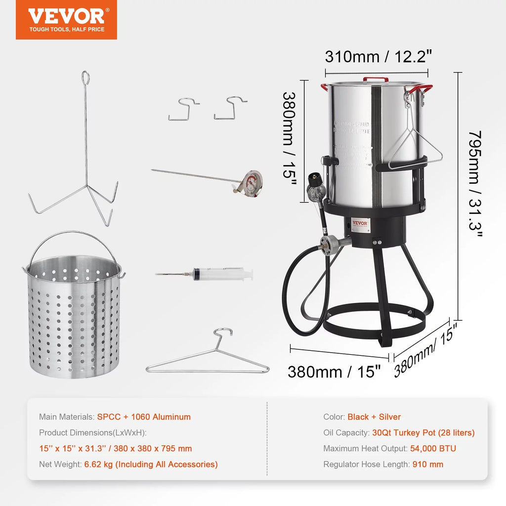 30 Qt Aluminum Propane Turkey Fryer Kit Z5761