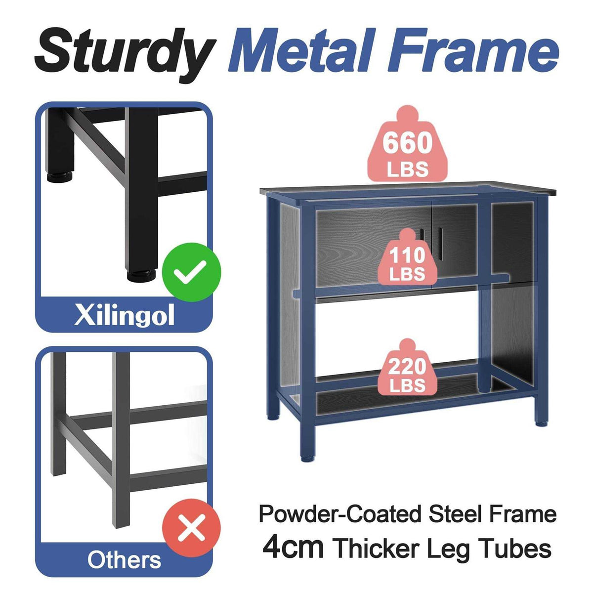40-50 Gallon Aquarium Stand with Cabinet J403716