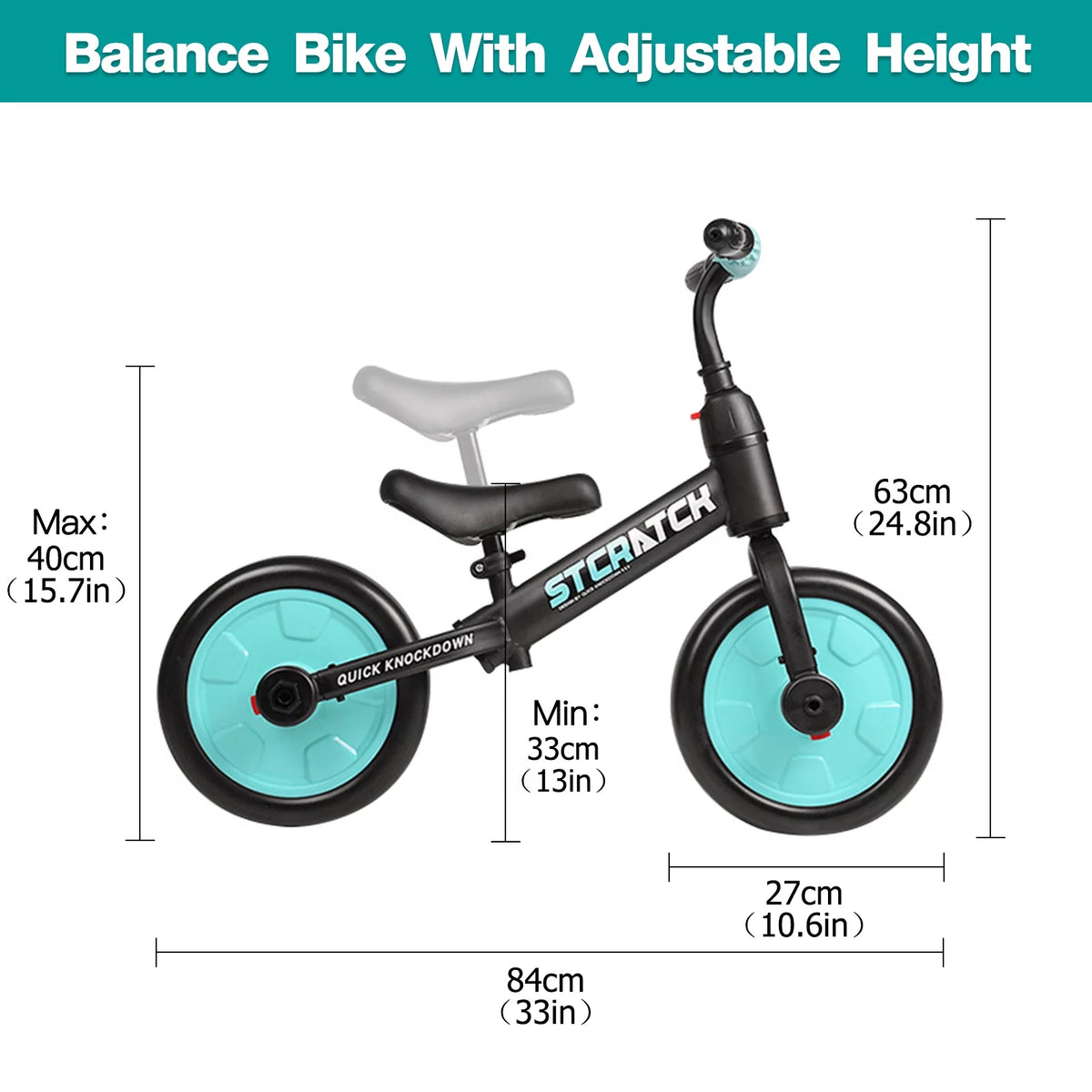 4 in 1 Toddlers Balance Bike with Pedals and Training Wheels X79593
