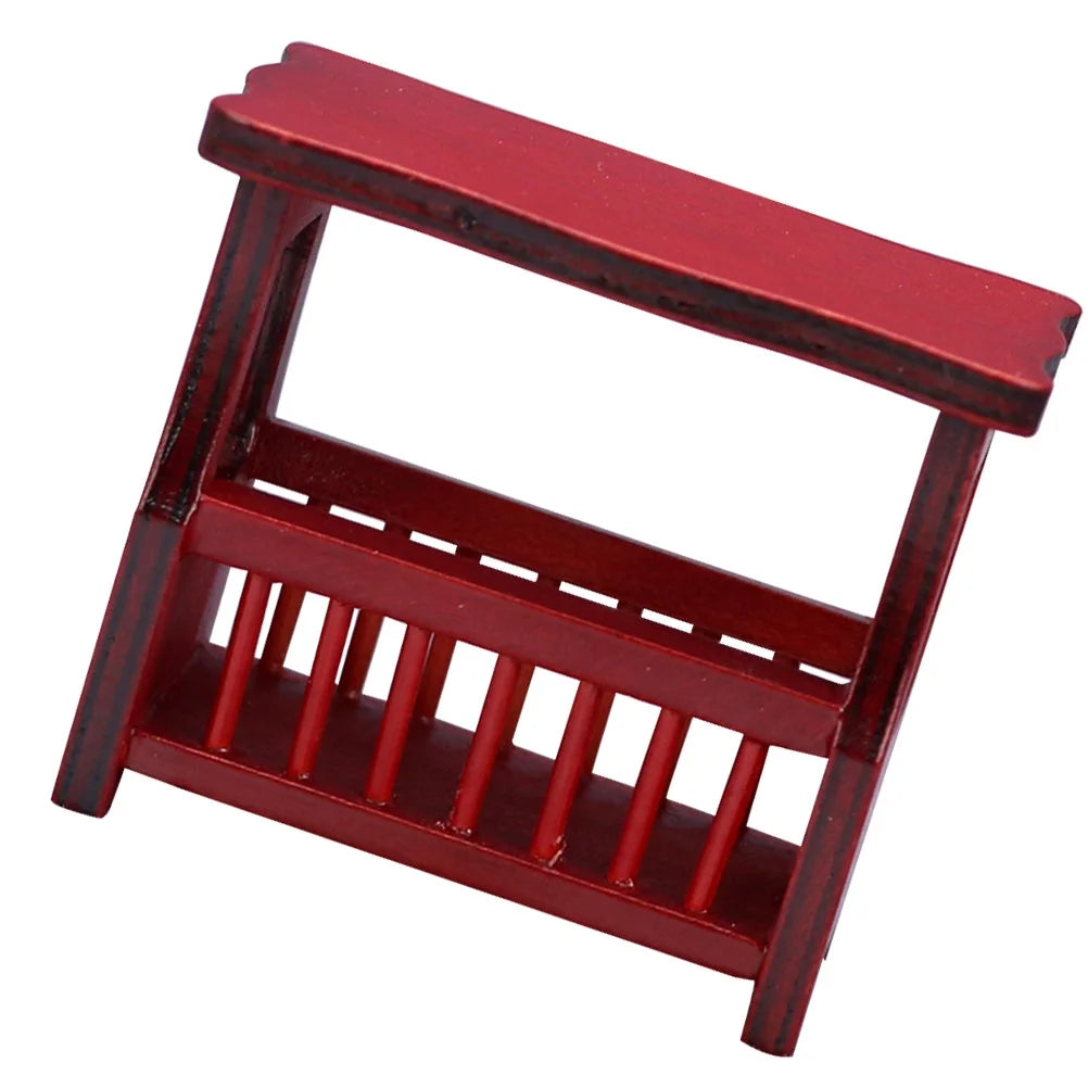Red Wooden Dollhouse Coffee Table Q939