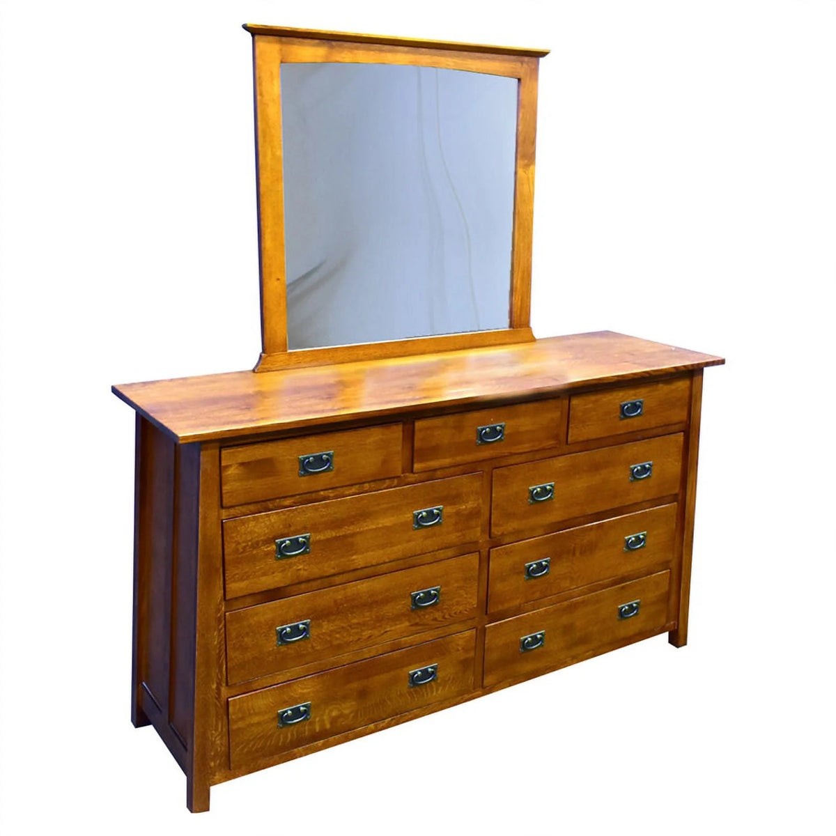 9-Drawer Solid Wood Dresser in Cherry A9344