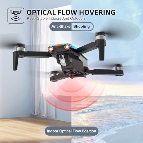 Drone with 4K Camera, Foldable FPV Drone, 26 Mins Flight Time, Brushless Motor, 2 Batteries O723