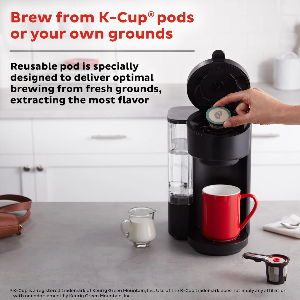 Black 2-in-1 Single Serve Coffee Maker O3226