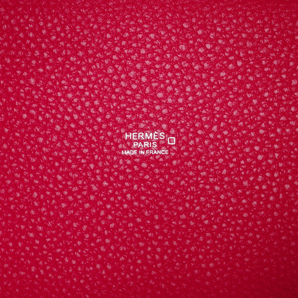 Framboise Clemence and Matte Alligator Touch 18 Picotin Lock N4079