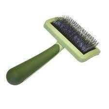 Curved Firm Slicker Brush with Coated Tips O747