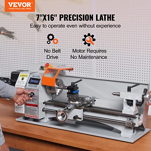 7'' x 16'' 800W Precision Benchtop Metal Lathe Q5025
