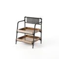 Sand Black 2-Shelf Bookcase V619