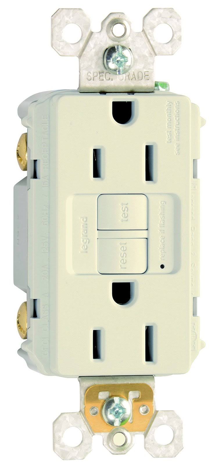 Almond 15A GFCI Outlet 3-Pack L170