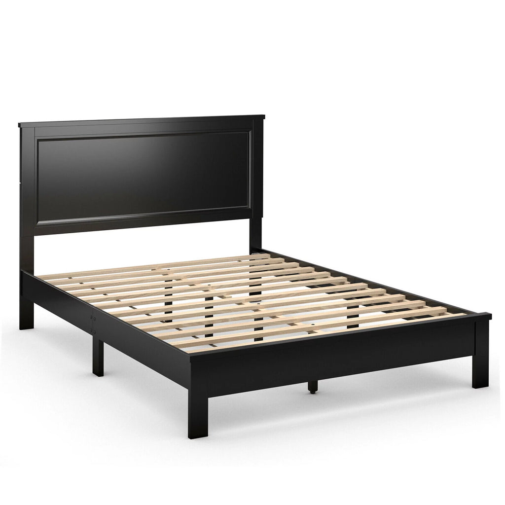 Twin Size Walnut Platform Bed Frame R205506
