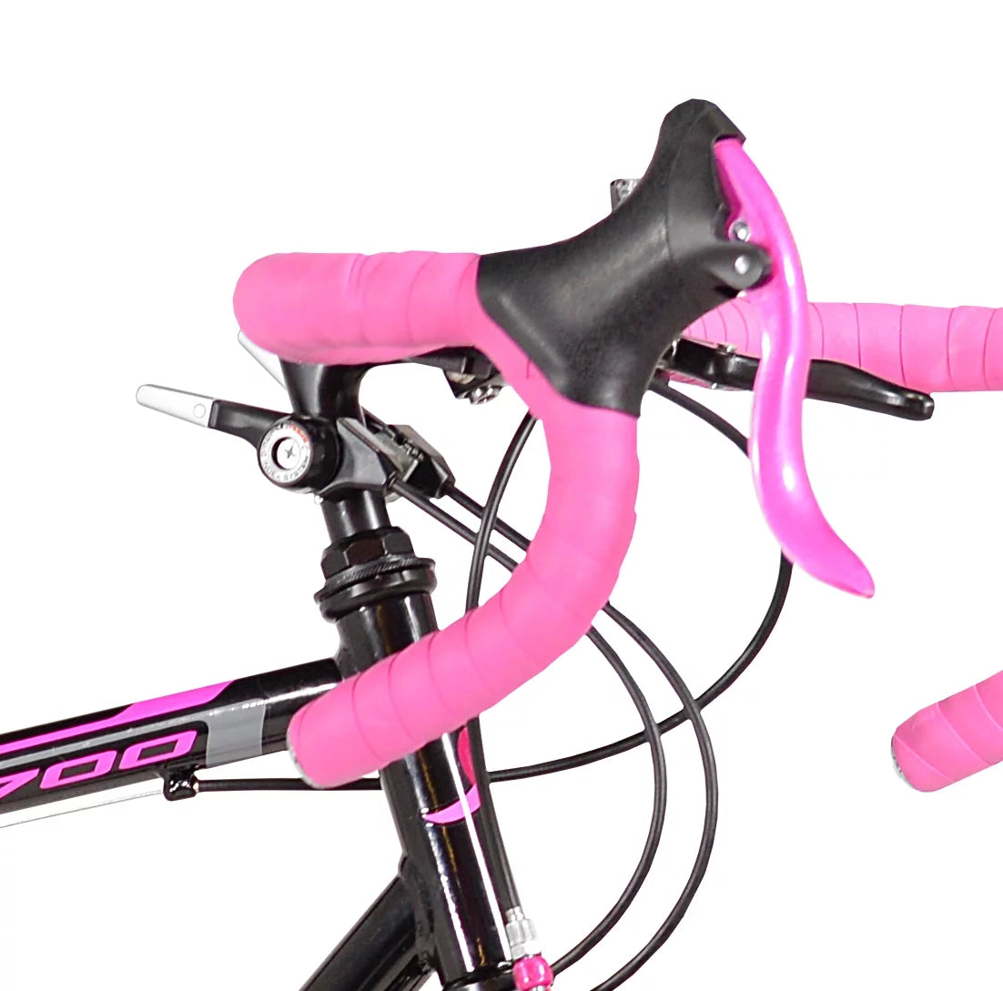 700c Women's Road Bike, Pink and Black P98555