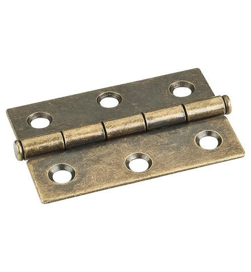 2 1/2x22 Single Full Swaged Butt Cabinet Door Hinge in Bright White U4207