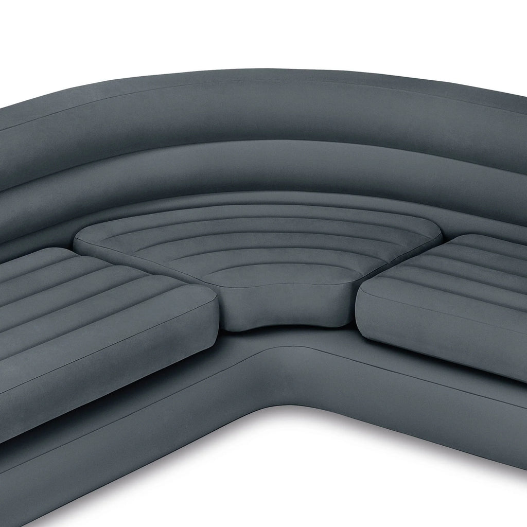 Inflatable Corner Sectional Sofa & Lounge Chair and Ottoman Set W363