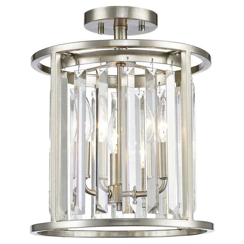 Bronze 3 Light Semi Flush Mount V3188