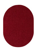 Burgundy 5' x 7' Oval Area Rugs H51160