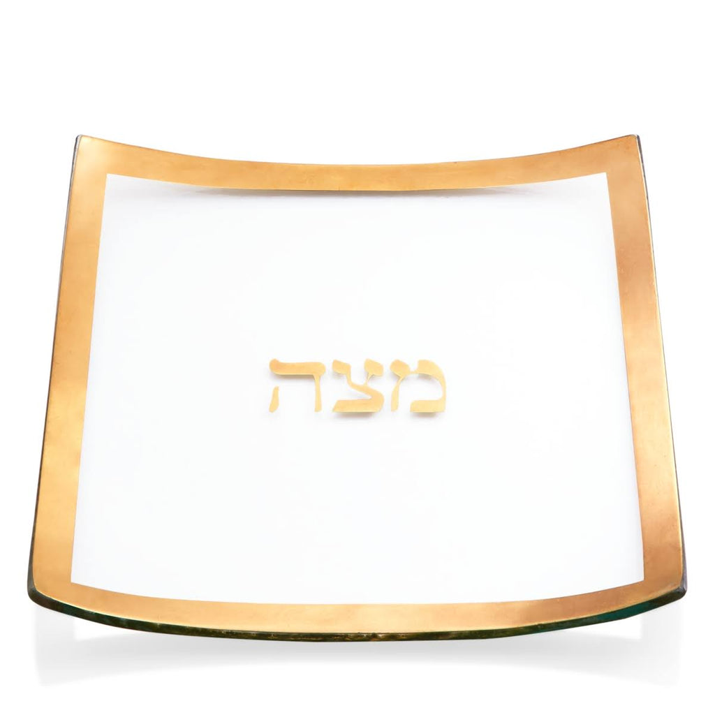Platinum Square Matza Plate K7362