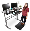 55 inch Standing Desk with Clamp on Keyboard Tray E97579