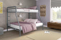 Twin-Over-Full Bunk Bed with Metal Frame and Ladder G809733