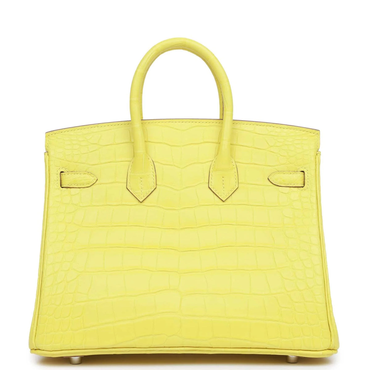 Lime Matte Alligator Bag Palladium Hardware B62426