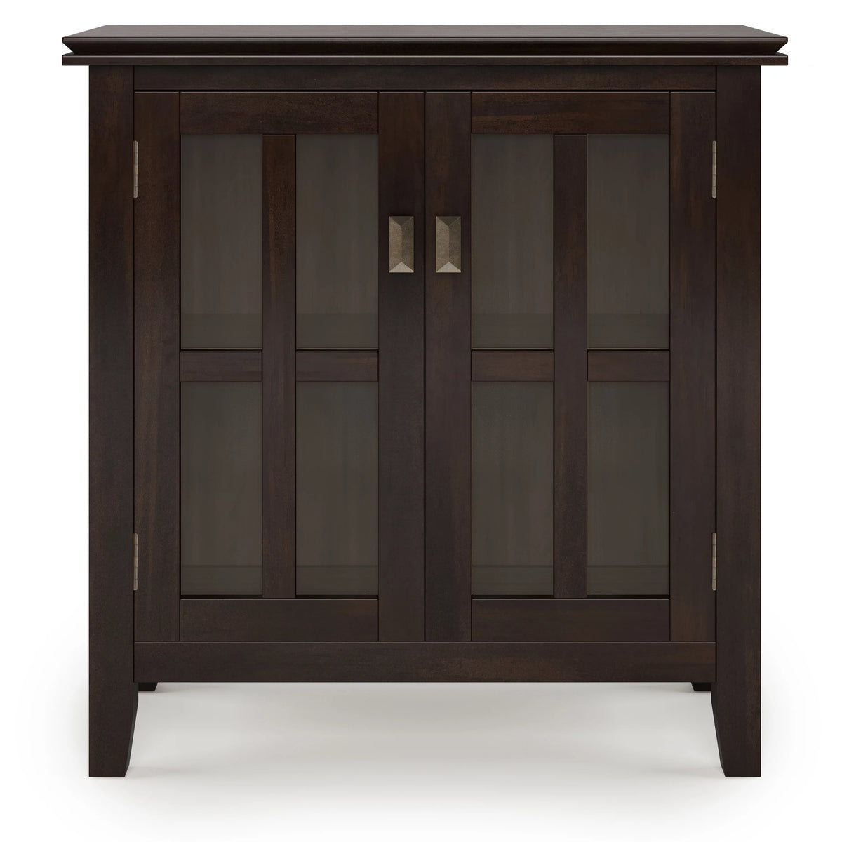 Solid Wood 30 inch Wide Low Storage Cabinet in Tobacco Brown T530