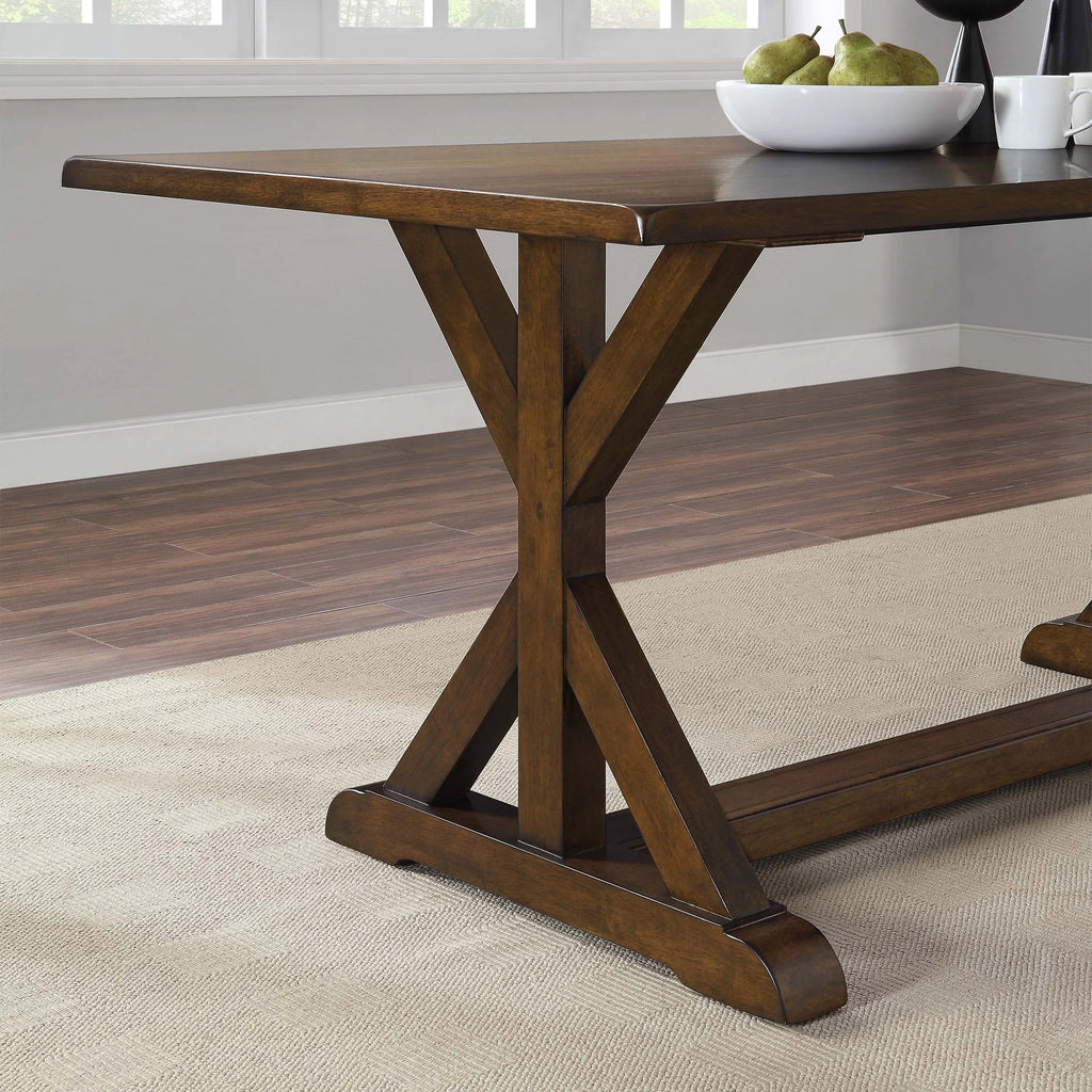 Dark Brown Modern Farmhouse Dining Table H944643