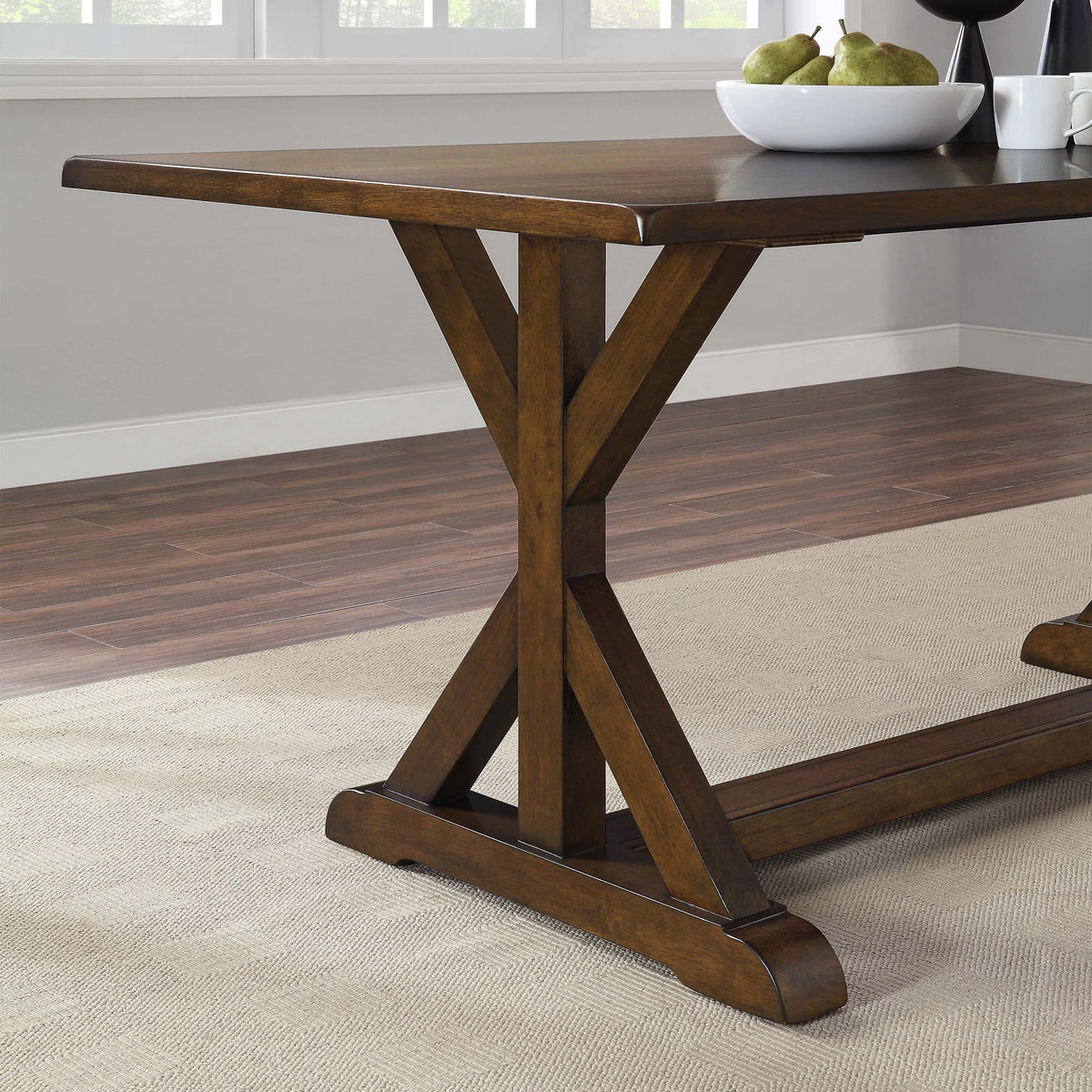 Dark Brown Modern Farmhouse Dining Table H944643
