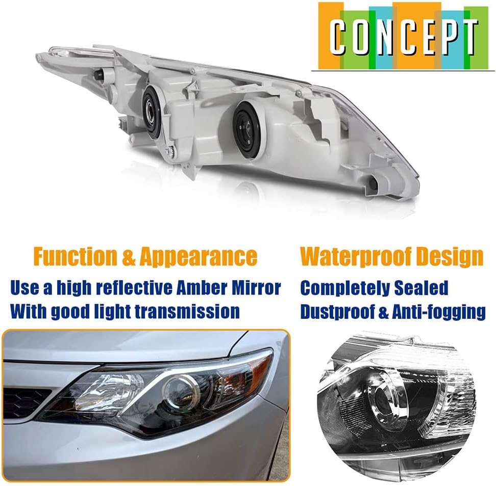 Black Projector Headlights L358