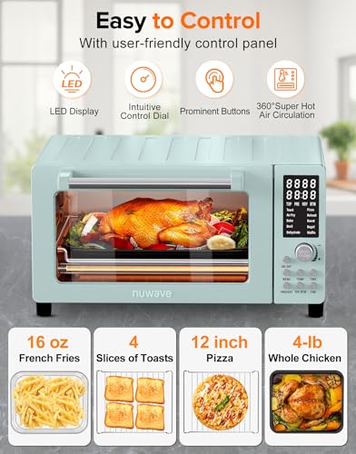 21QT Toaster Oven Air Fryer Combo Convection Oven Countertop Stainless Steel G1709