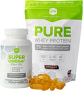 Chocolate Whey Protein Powder and Omega 3 Fish Oil T255