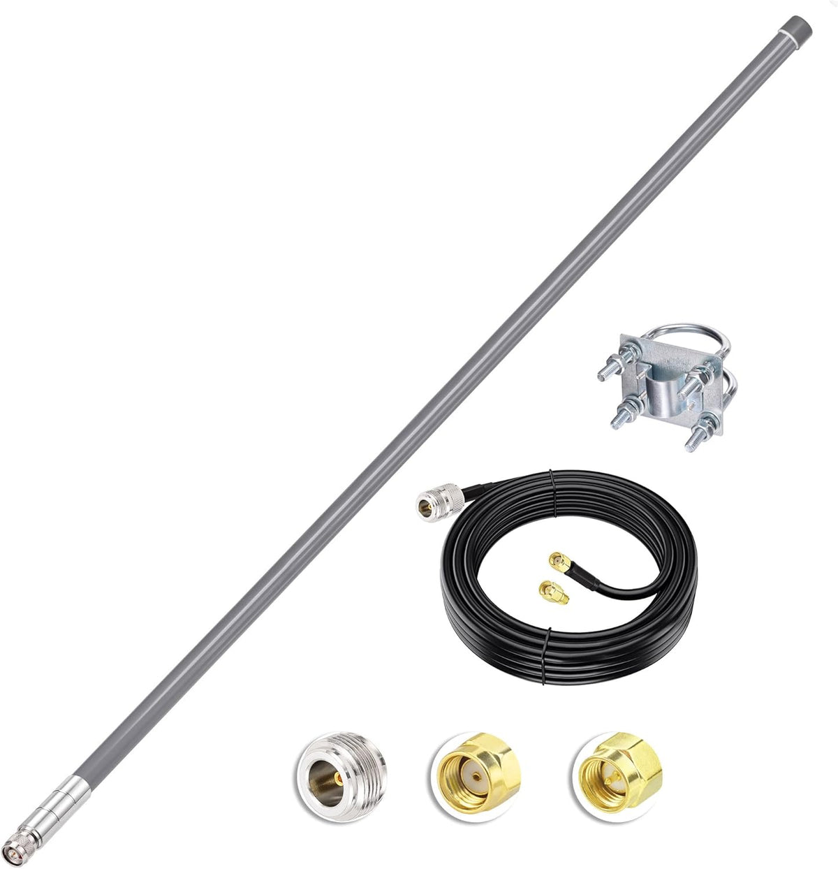 Lora Antenna 915mhz 4dbi with 10ft Cable Pack of 2 W897