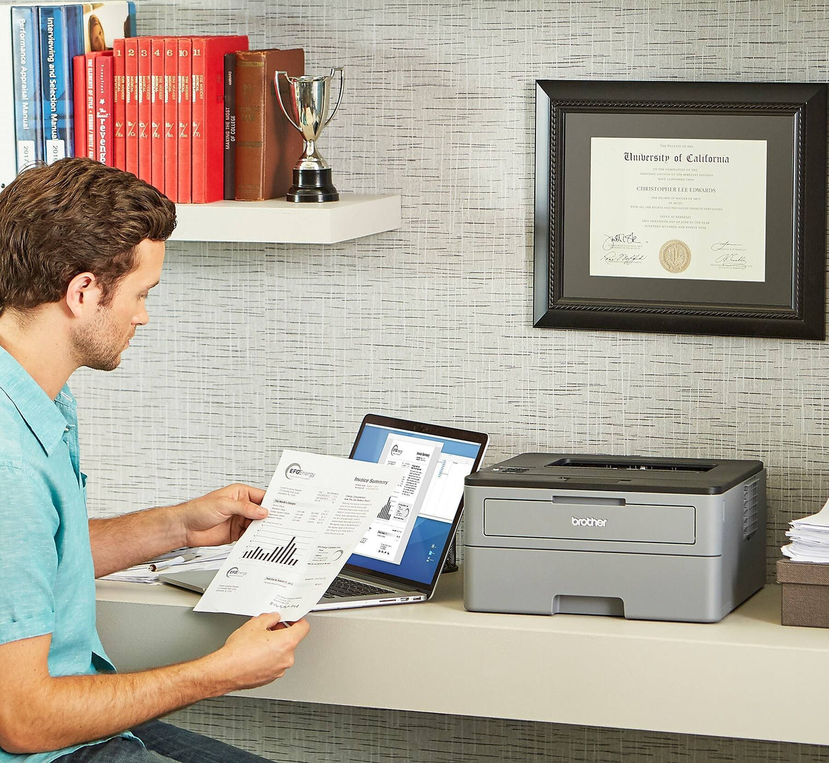 Wireless Monochrome Laser Printer Q548460