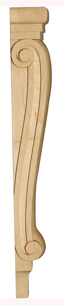 Red Oak Extra Large Acanthus Pilaster Corbel A494961