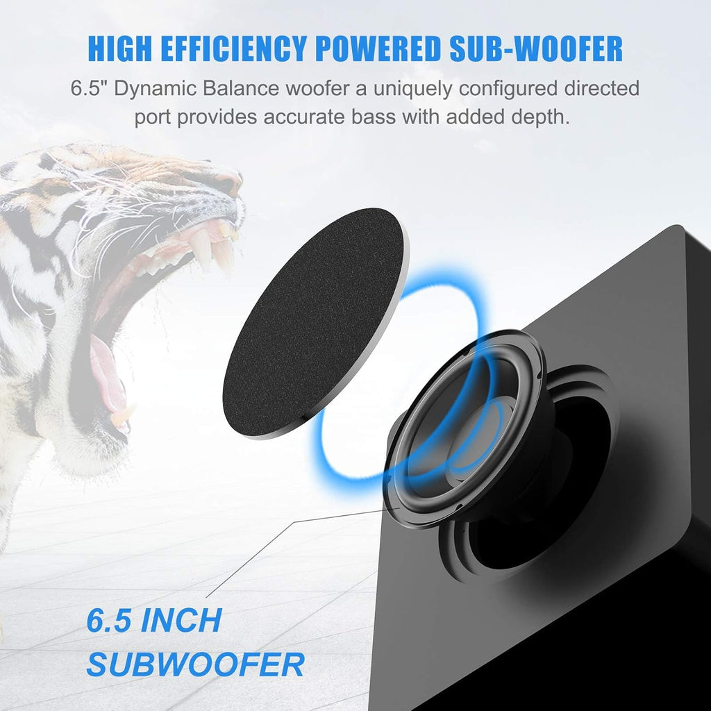 6.5'' Bluetooth Black Powered Subwoofer Y5379
