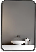 24x36 Rectangular Wall Mount Mirror with Stainless Steel Metal Frame S44748