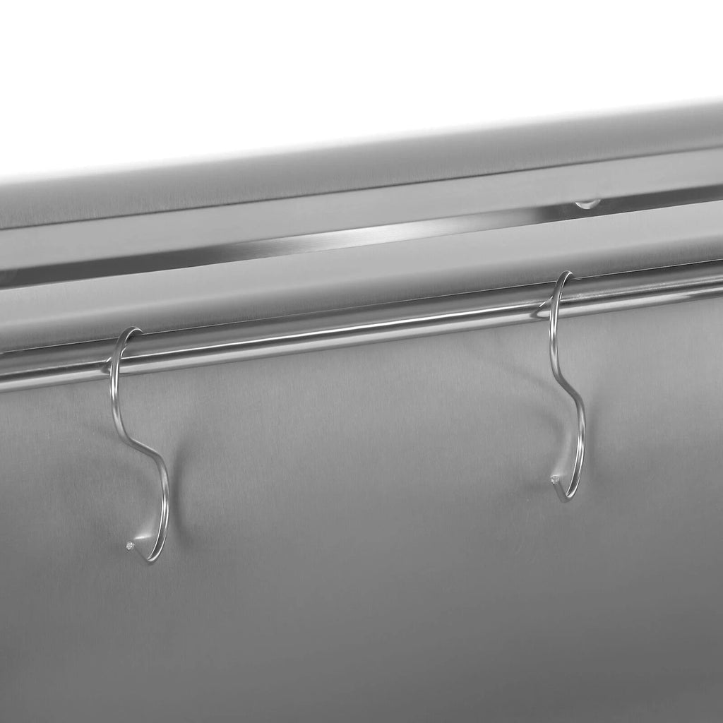 Stainless Steel Backsplash with Shelf (36x 29.5 Inch) S16494