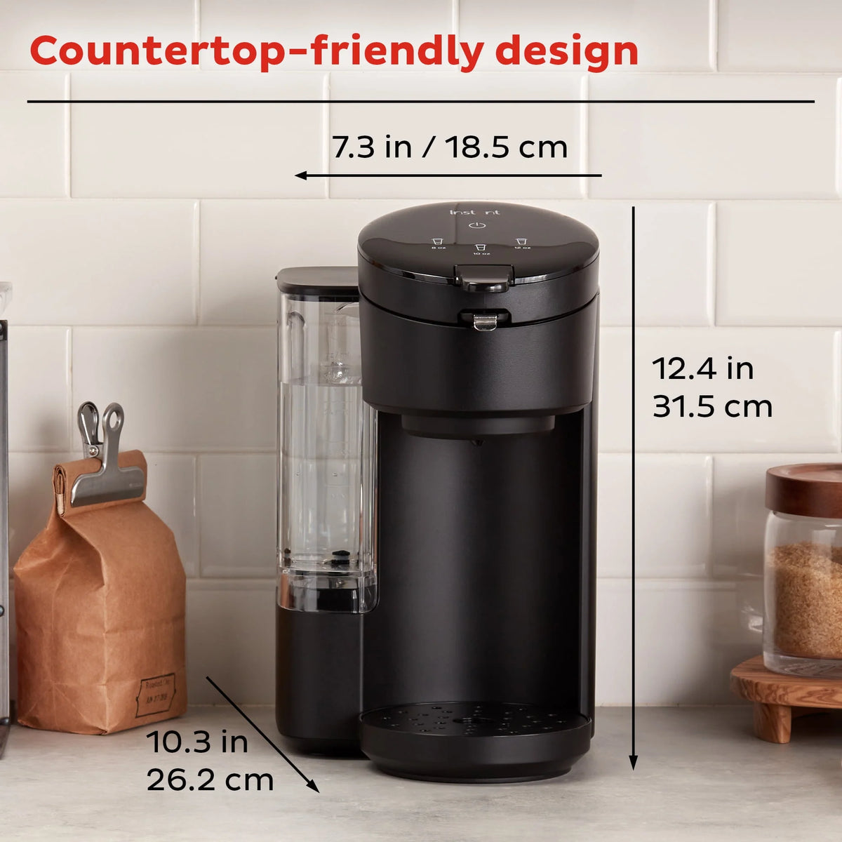 Black 2-in-1 Single Serve Coffee Maker O3226