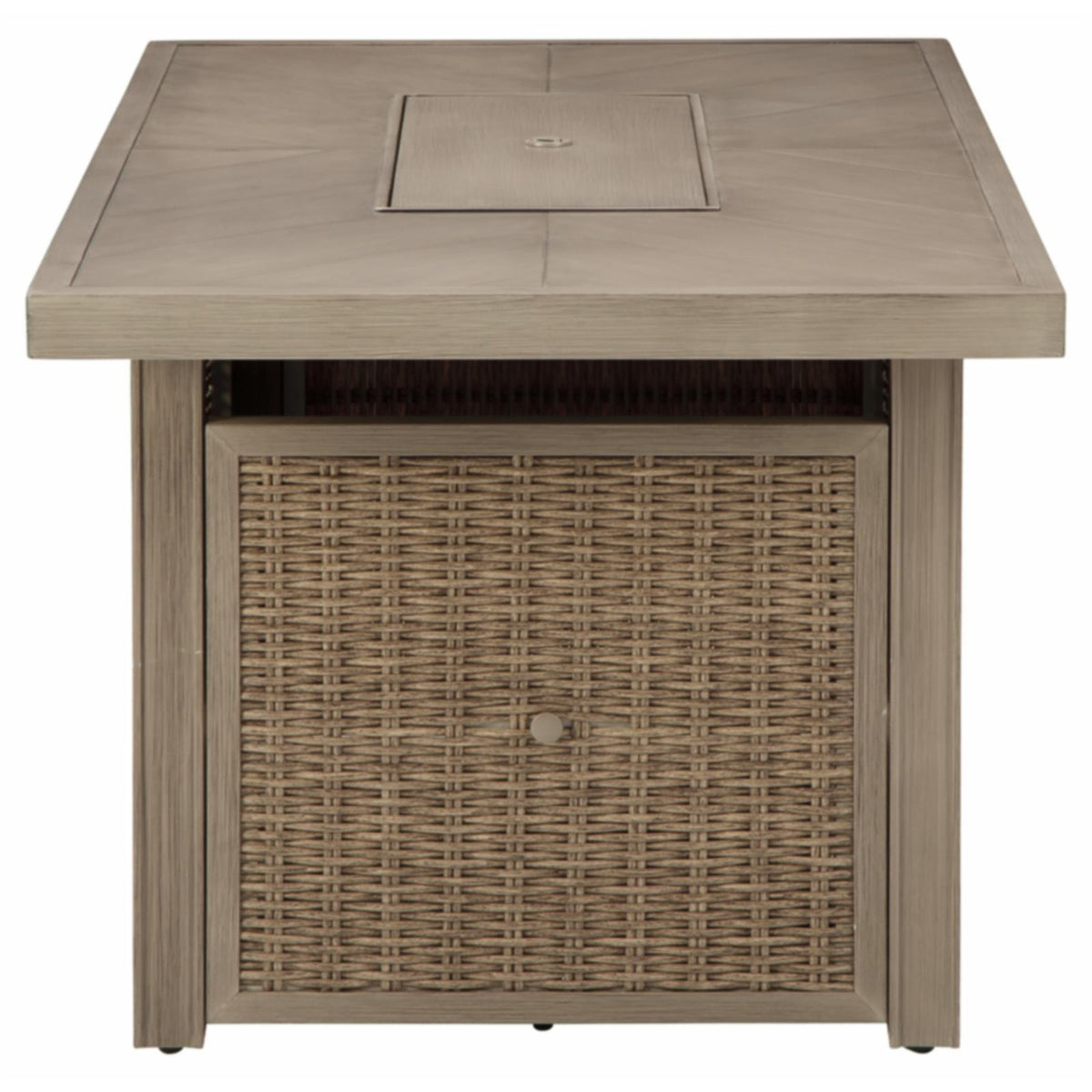 Rectangular Fire Pit Table in Beige X30405