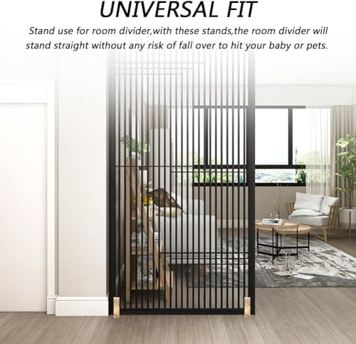 Wooden Folding Room Divider Stand with Screws O1941