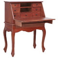Brown Solid Wood Secretary Desk X56159
