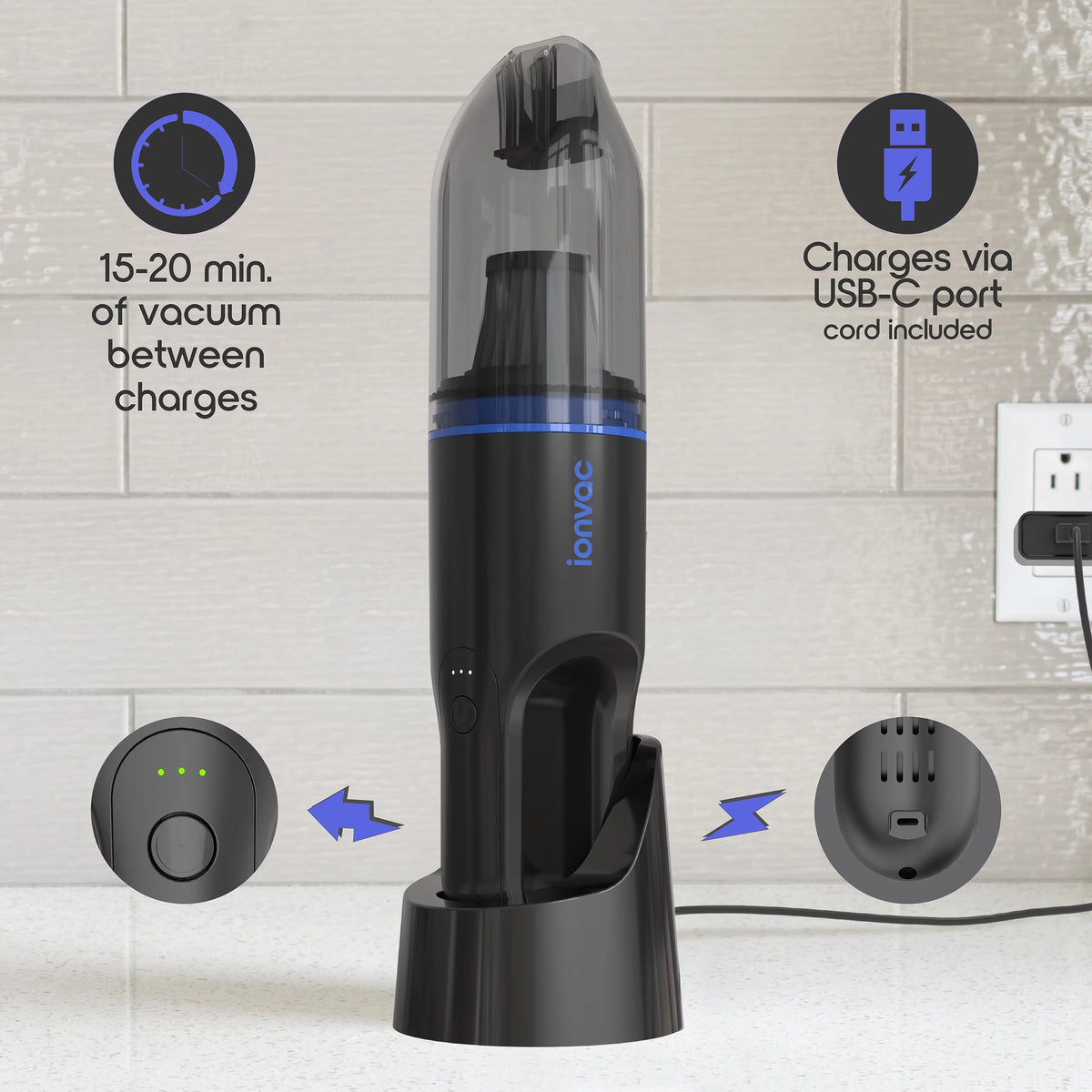 Lightweight Handheld Cordless Vacuum Cleaner L8126