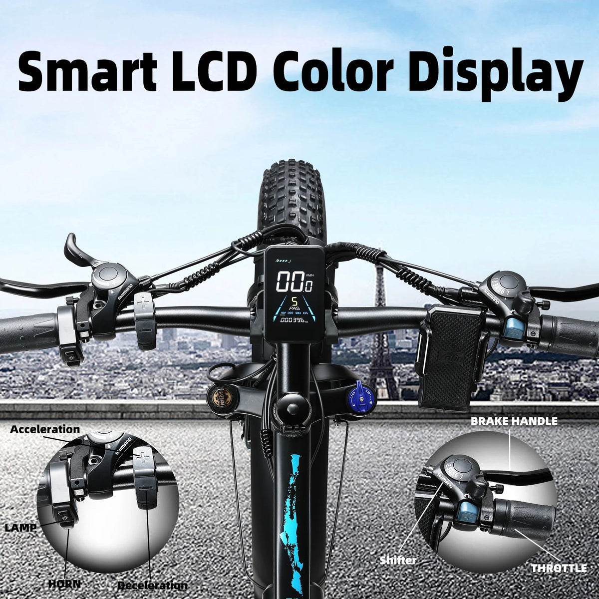 1000W 26 Fat Tire Electric Bike K401