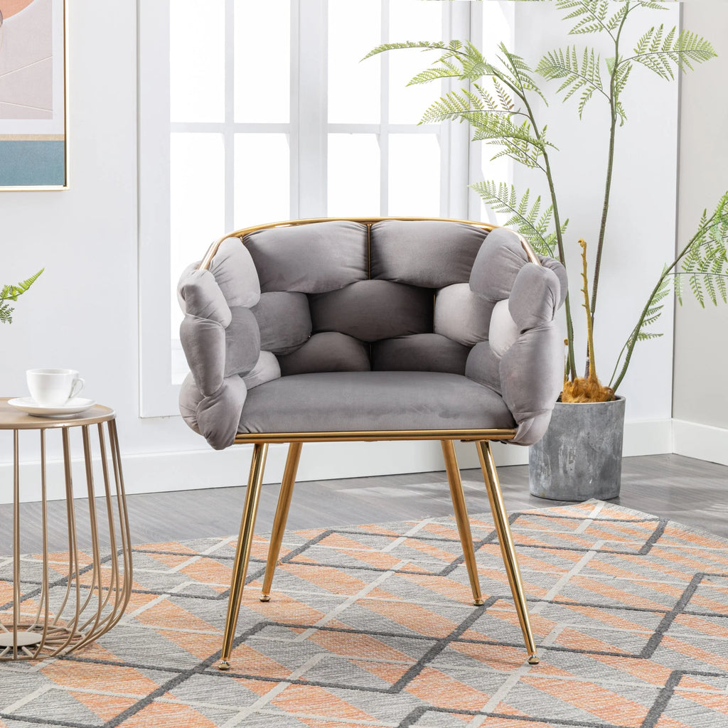 Gray Velvet Chair E816