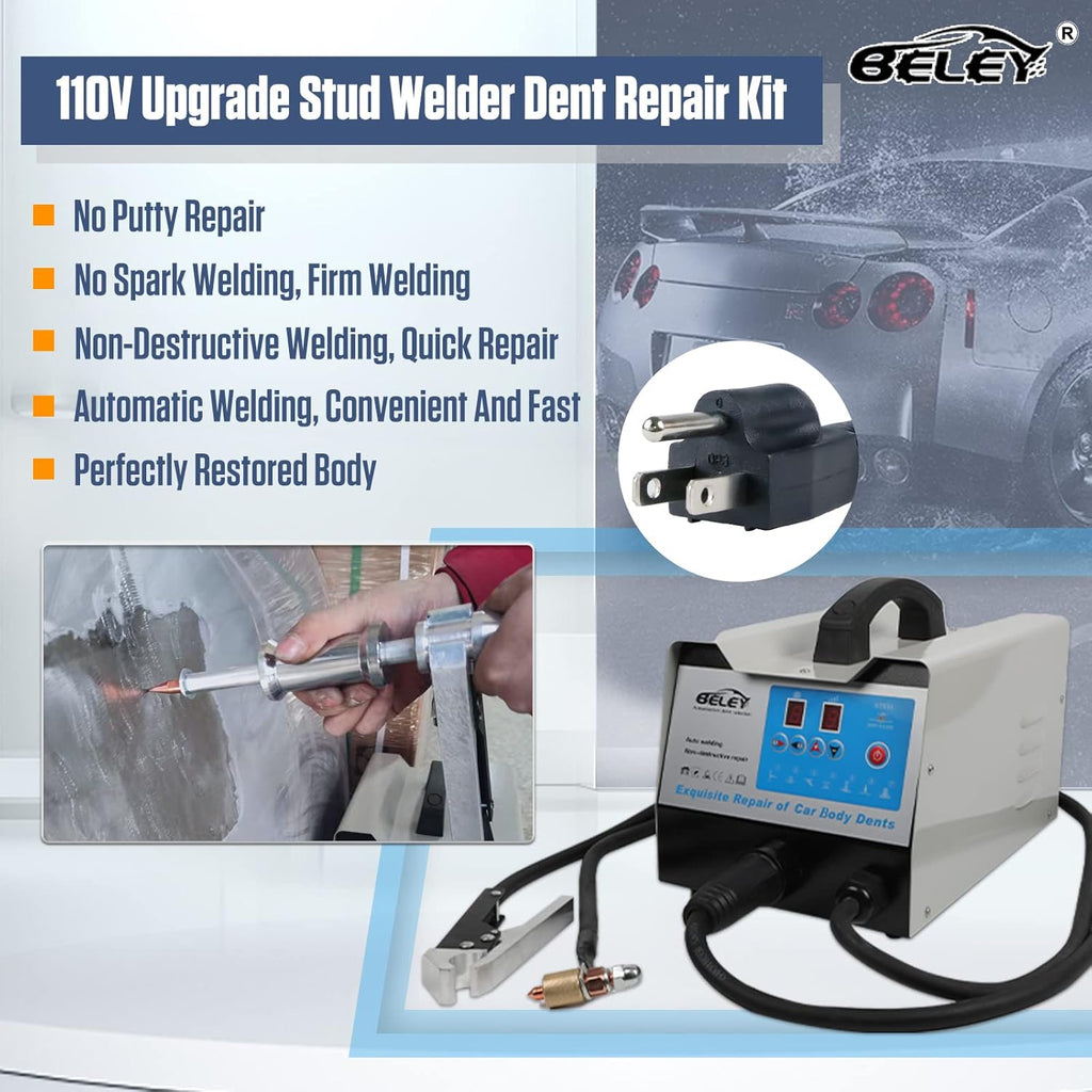 110V 1600W 7 Modes Stud Welder Dent Repair Kit A152954