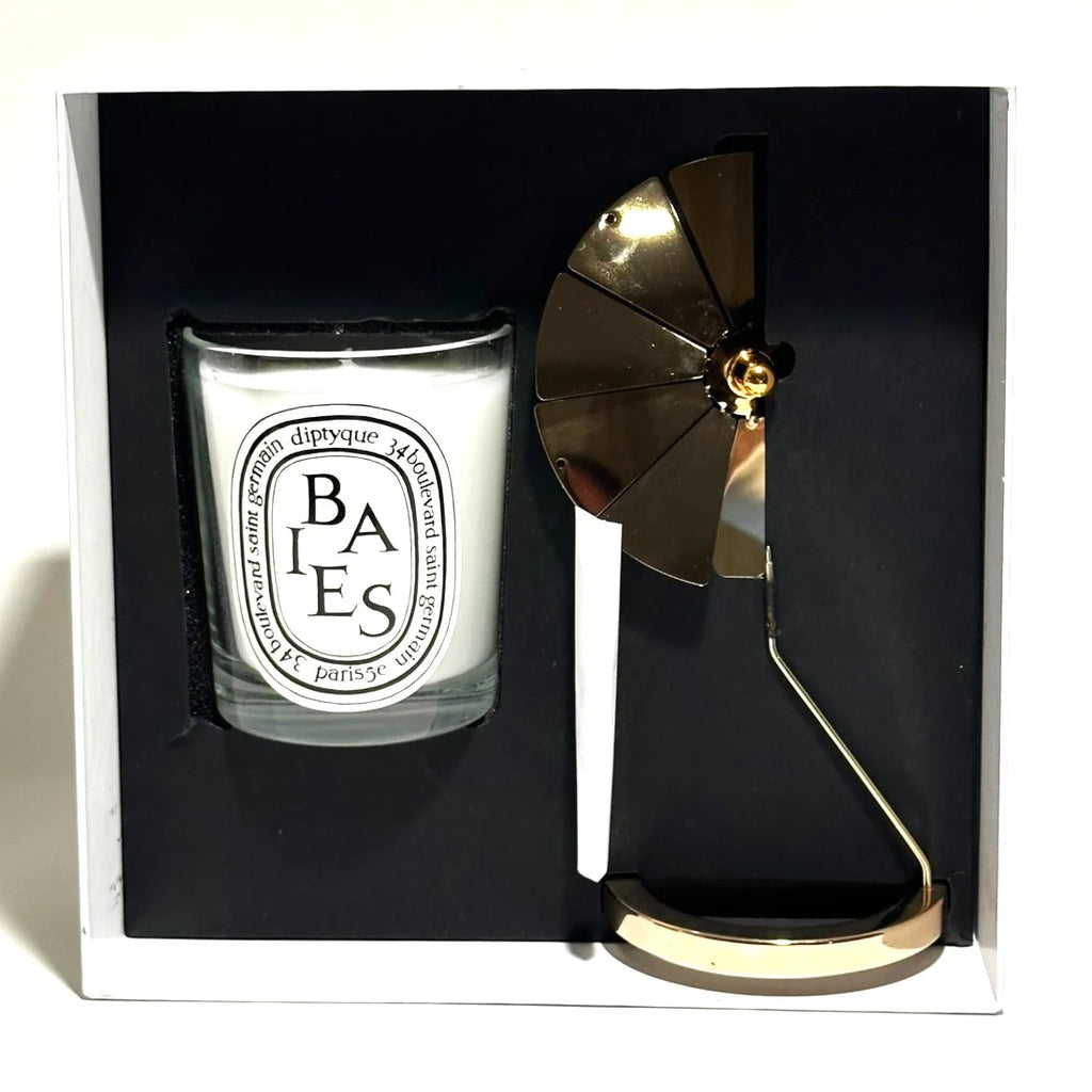 Gold Carousel and 190g Candle T2387