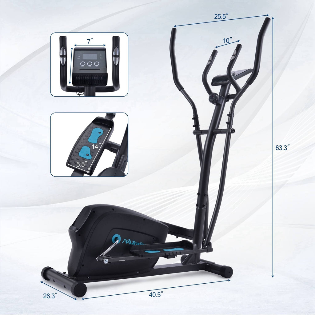 Elliptical Trainer Machine Upright Exercise Bike with 8-Level Magnetic Resistance S52561