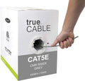 1000ft Gray 24AWG 4 Pair Solid Bare Copper Bulk Ethernet Cable E76418