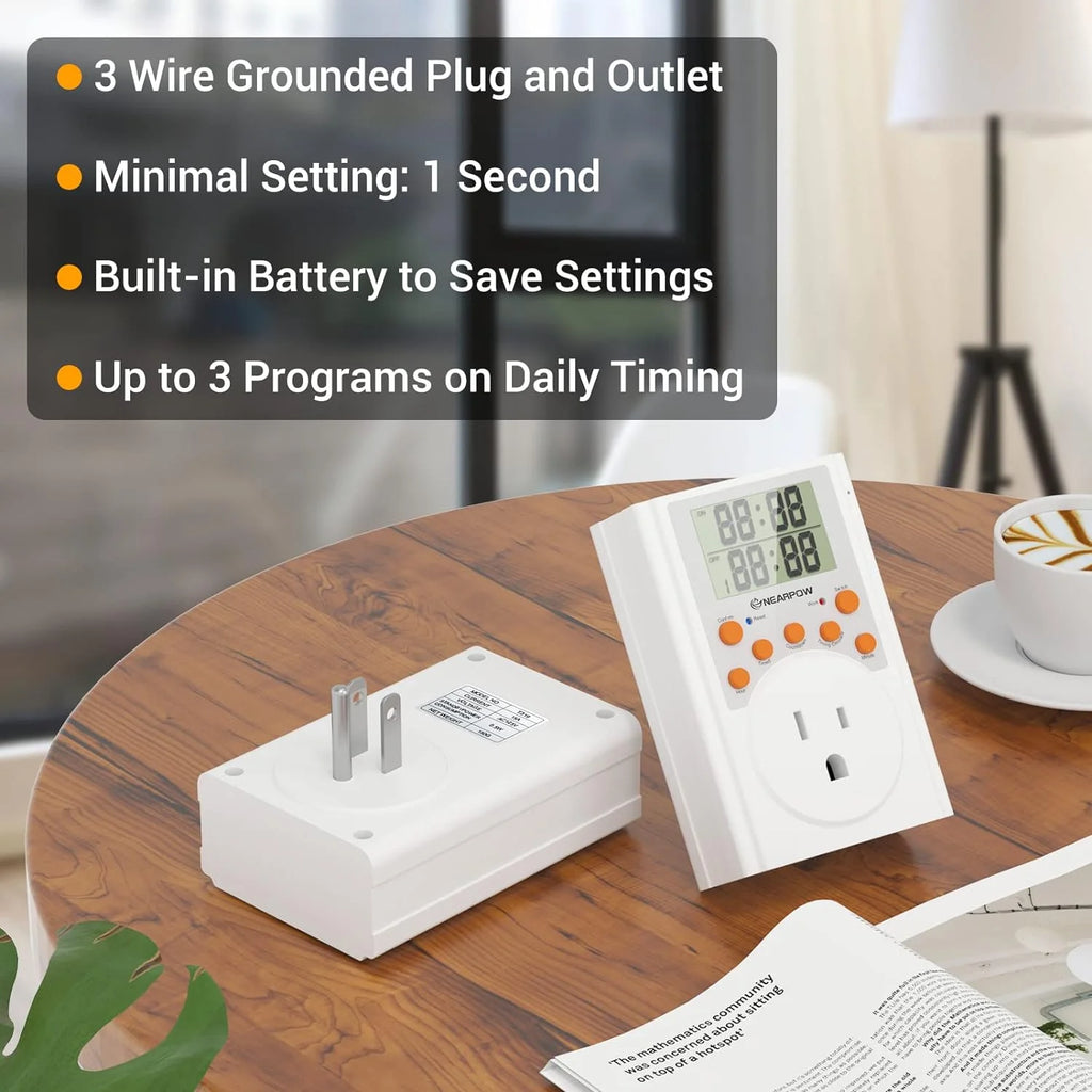 15A Programmable Digital Timer Outlet X282306