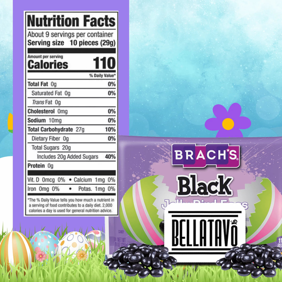Black Jelly Beans Bundle, Two 9 Oz Bags E345175
