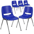 Navy Plastic Stack Chairs (Set of 5) L623